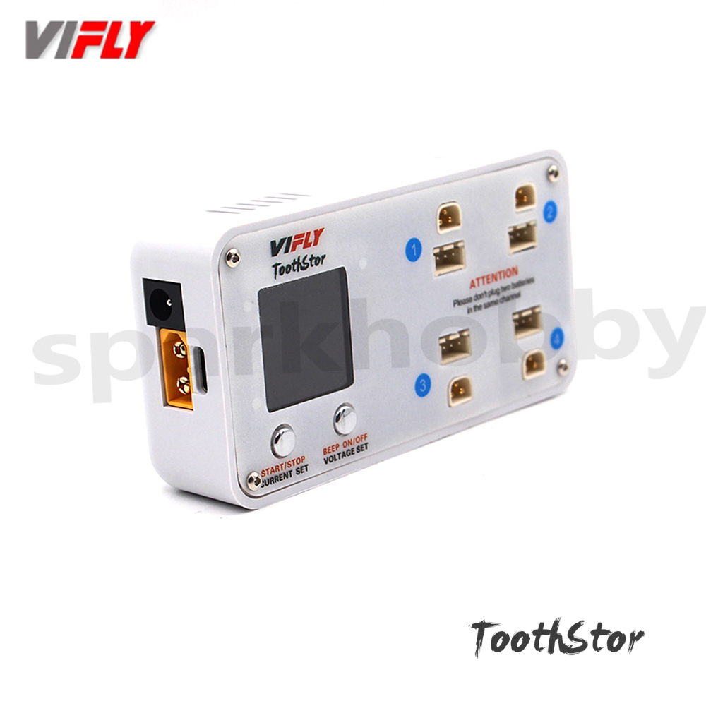 VIFLY ToothStor 4 Port 2S Bala - đánh giá và giá Drone Racing Charger